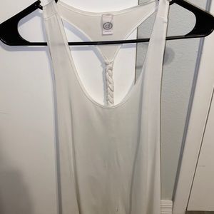 White tank with open back